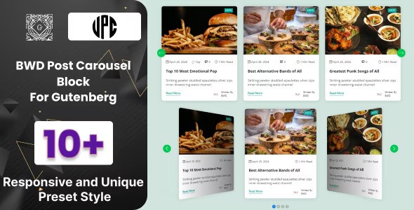 BWD Post Carousel Block For Gutenberg v1.3