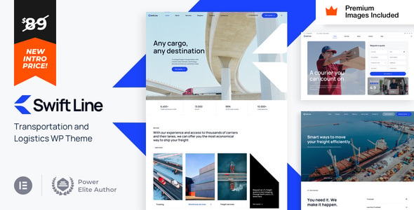 SwiftLine v36.0 – Transportation Logistics WordPress Theme