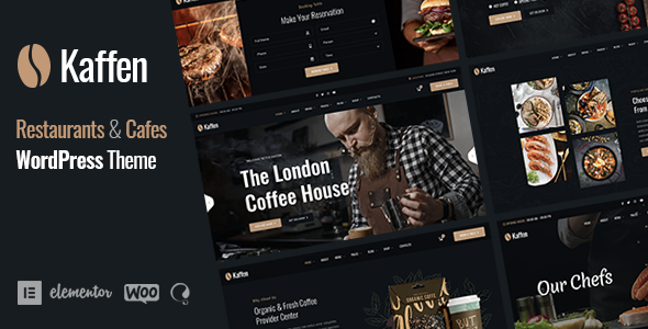 Kaffen v1.2.5 – 餐厅和咖啡馆 WordPress 主题