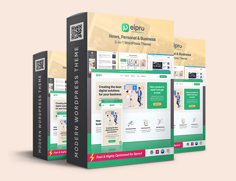 eiPro v1.3.2 – WordPress 新闻、个人和商业高级主题