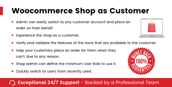 WooCommerce Shop As Customer v1.3.6