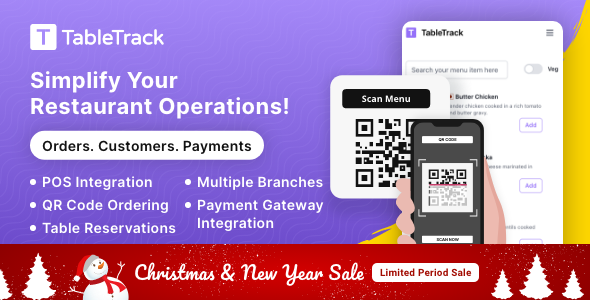 TableTrack v1.3.21 – 完整的 SaaS 餐厅管理解决方案