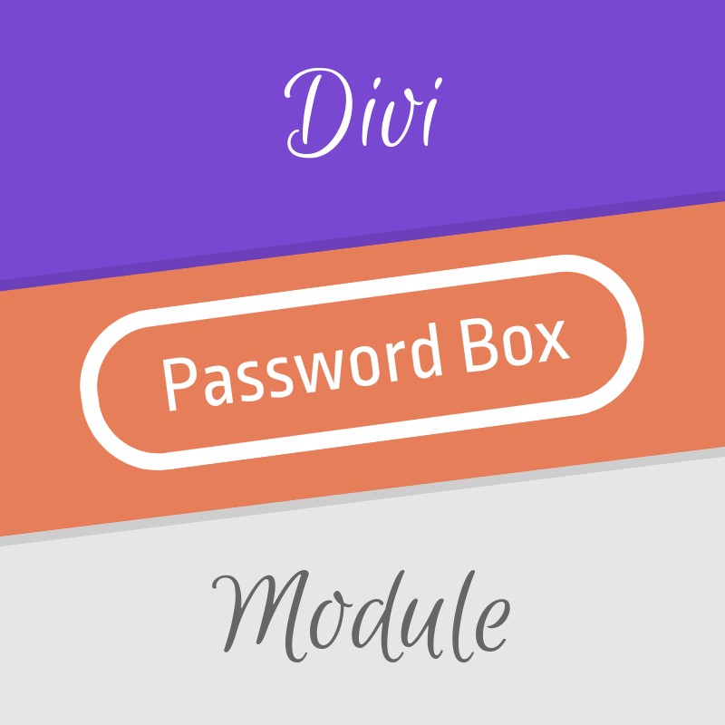 Divi Password Box Module v2.0.1