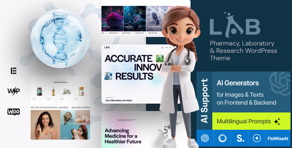 Lab v1.6.0 – 药房、实验室和研究 WordPress 主题