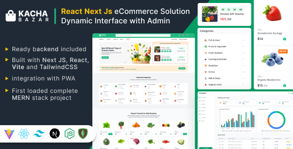 KachaBazar v1.8.0 – React Next Js 电子商务解决方案