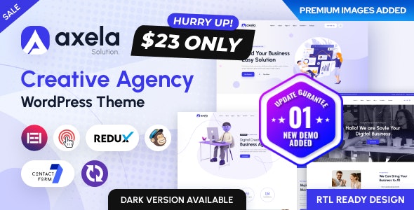 Axela v1.1.8 – 创意机构和作品集 WordPress 主题