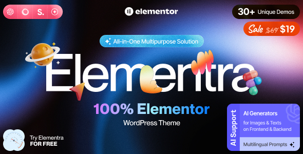 Elementra v2.0.2 – 100% Elementor WordPress Theme