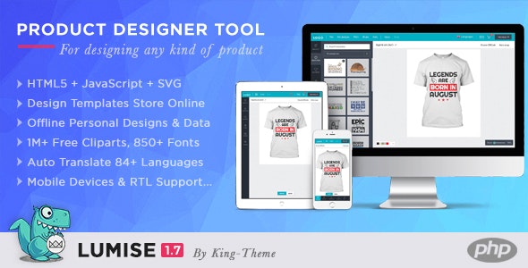 Lumise Product Designer Tool – PHP Version v2.0