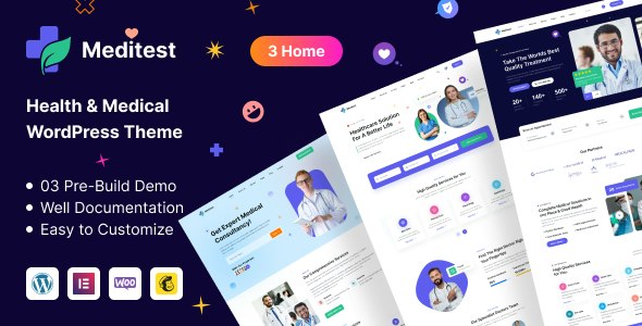 Meditest v1.1.6 – Health & Medical WordPress Theme
