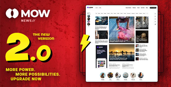 Mow v2.1.3 – 博客和杂志 WordPress 主题 (已去除限制)