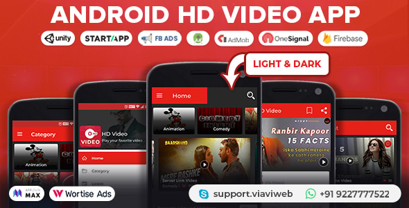 Android HD Video App (Youtube, Server Videos) (18 October 2024)