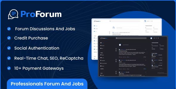 ProForum v1.3.0 – Professionals Forum and Jobs
