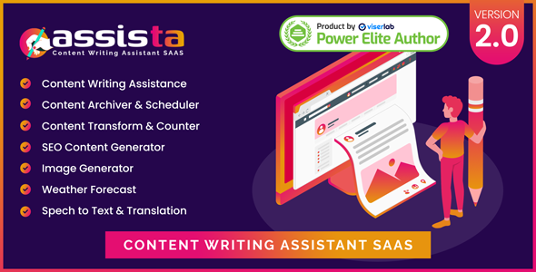 Assista v2.0 – SAAS 内容写作助手