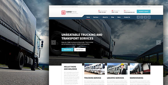 CargoPress v2.2.0 – 适用于物流、仓储和运输网站的 WordPress 主题