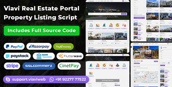 Viavi Real Estate Portal v1.1 –  房地产门户网站源码