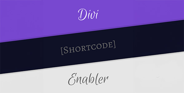 Divi Shortcode Enabler v1.7.1