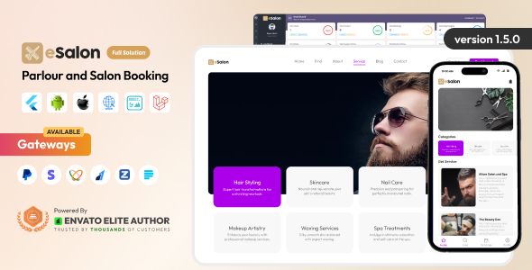 eSalon v1.5.0 – 美容会所预约管理系统