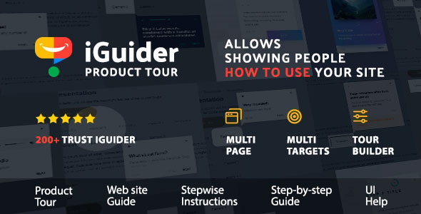 iGuider v5.5 – 产品导览 – 交互式演示 – 网站分步指南