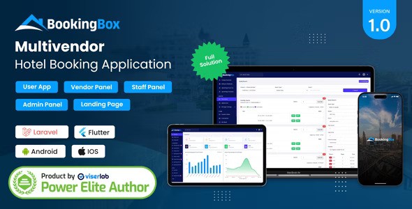 BookingSaaS v2.3 – 完整的多供应商酒店预订应用程序