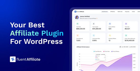 FluentAffiliate Pro v1.6.0.1 – WordPress 联盟管理插件