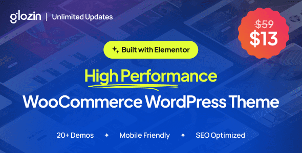 Glozin v1.9.0 – 多用途 WooCommerce WordPress 主题