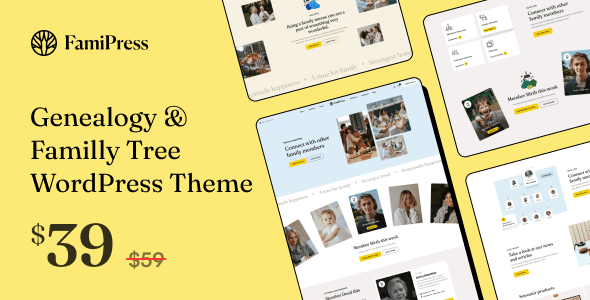 FamiPress v1.2.1 – 家谱和家族树 WordPress 主题