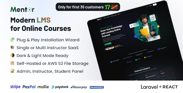 Mentor LMS v5.5.0 – 学习管理系统