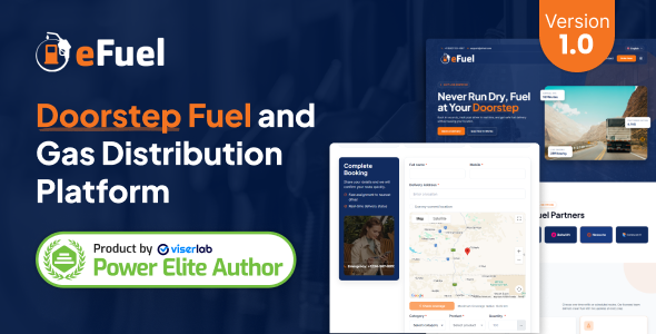 eFuel v1.0 – Doorstep Fuel and Gas Distribution Platform